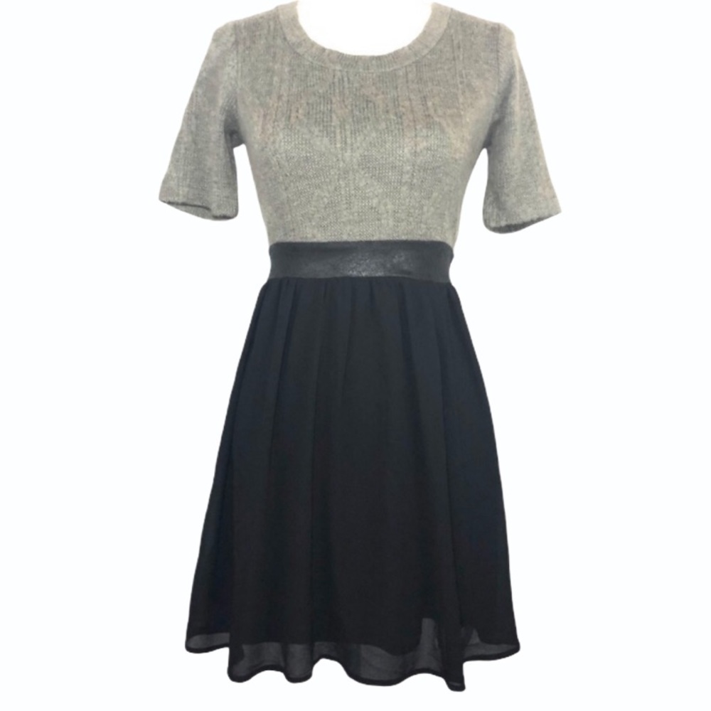 Monteau mixed media sweater dress S​​